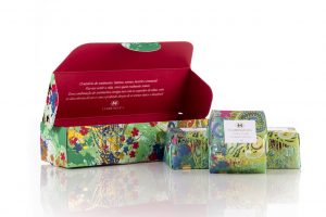 Estojo Sabonetes Floral Lemon - 3 un. 115g cada